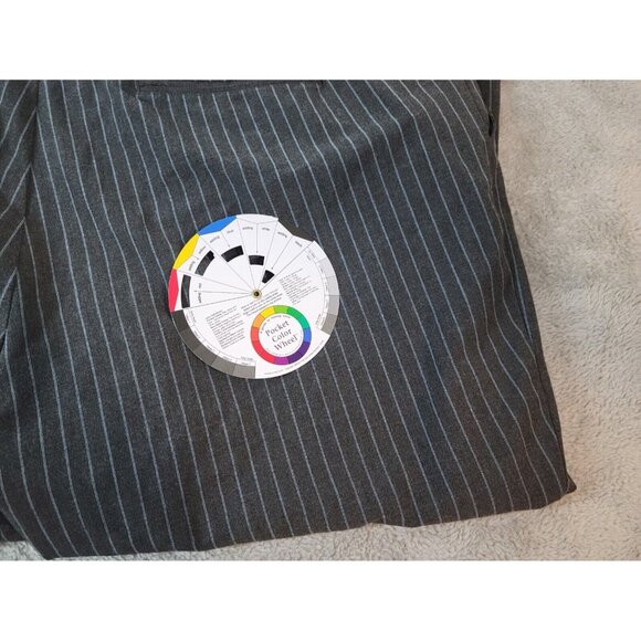 Old Navy Womens Pants 20 Regular Low Waist Wide Leg Gray Stripe STR203XE - Picture 8 of 8